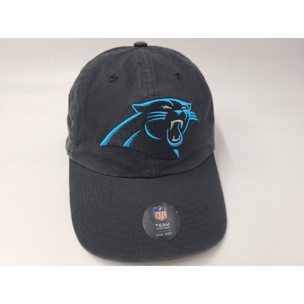 Carolina Panthers 47 Brand Strapback Adjustable Hat Cap Cotton Dad Men NFL Black